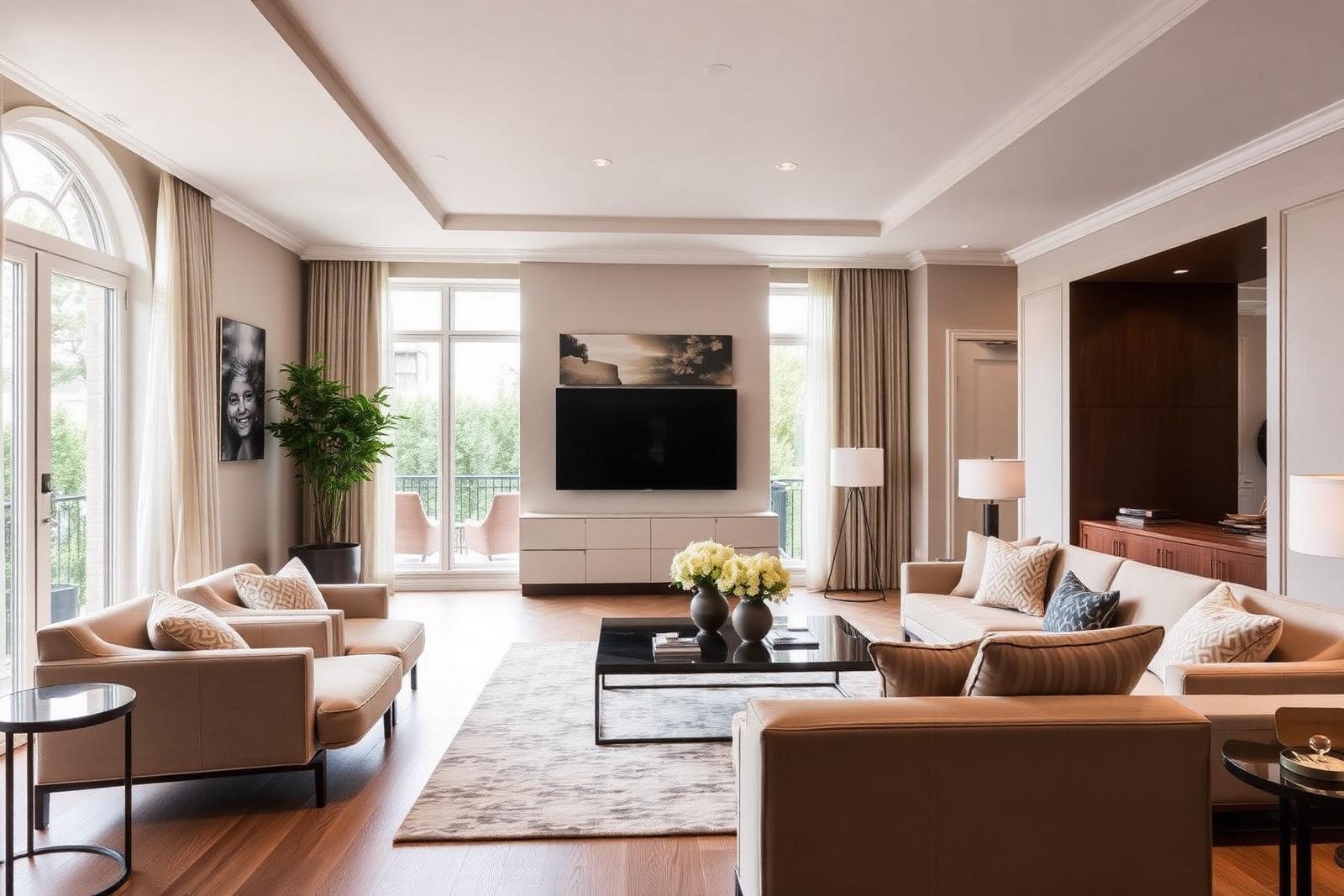 Beautifully staged luxury interior
